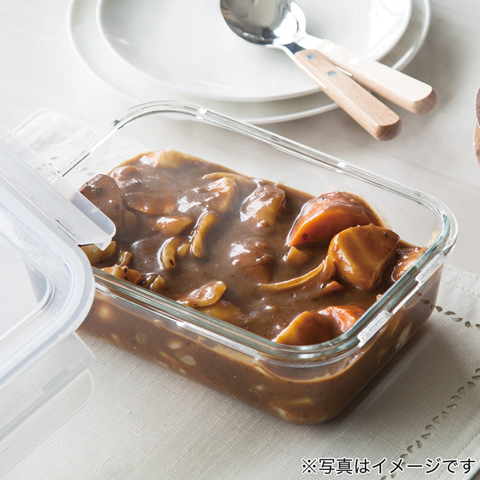 HEAT RESISTANT GLASS STORAGE CONTAINER 300ML SQUARE