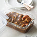 HEAT RESISTANT GLASS STORAGE CONTAINER 300ML SQUARE